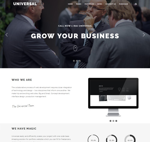 Universal - Corporate WordPress Multi-Concept Theme
