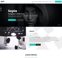 Sepia - Photography Portfolio WordPress Theme