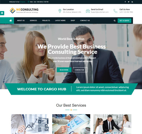 WECONSULTING - Responsive BootStrap Drupal 8.5 Theme