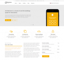 Yellow Business - Construction And Businesses Joomla Template