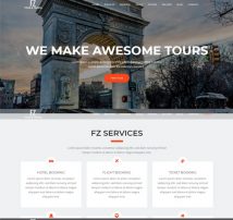 FZ - Tour & Travel Agency Joomla Template With Page Builder