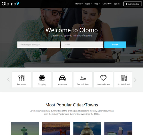 Olomo – Listings & Directory WordPress Theme