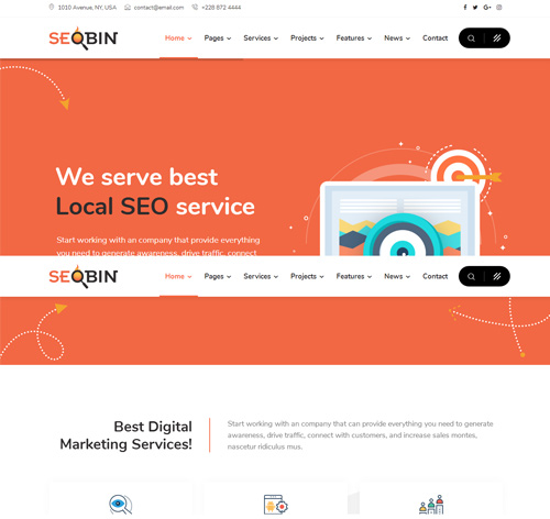 SeoBin | SEO, Digital Marketing, Business Joomla Template
