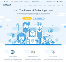 Utouch Startup - Multi-Purpose Business Technology and Digital Marketing Joomla Template