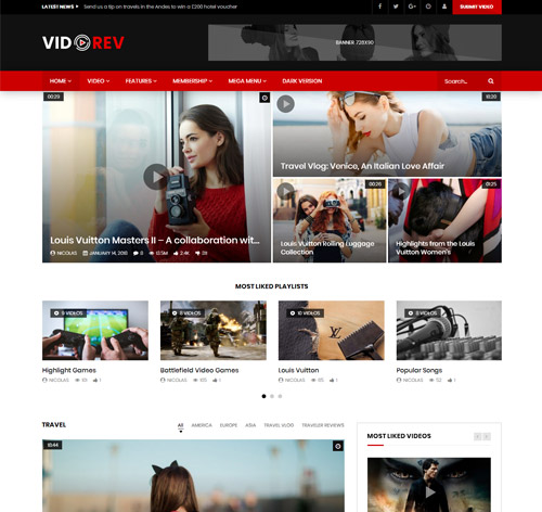 VidoRev - Video WordPress Theme