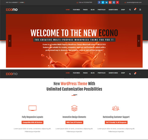 Econo - Creative MultiPurpose WordPress Theme