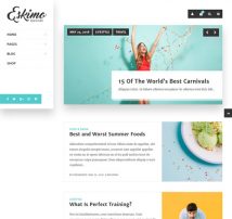 Eskimo - Minimal Personal WordPress Blog & Shop Theme