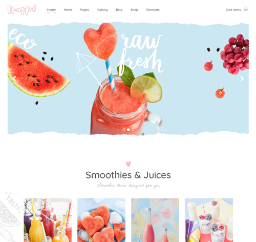 Frappé - A Smoothie and Organic Juice Bar Theme