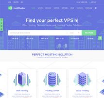 HostCluster - WHMCS Server & Hosting WordPress Theme