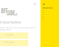 Offside.js : JavaScript Off-canvas Push Menu