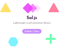 Sal.js : Lightweight Scroll Animation library