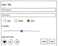 Wired Elements : Collection of UI Elements for Wireframes