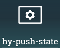 Turn Static web sites into dynamic Web Apps : hy-push-state