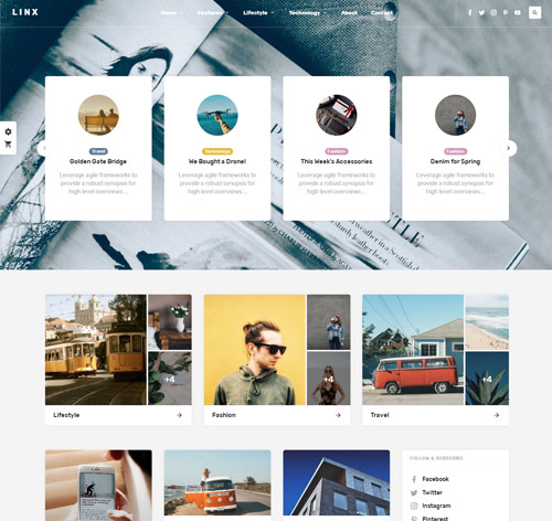 Linx - WordPress Blog & Magazine Theme