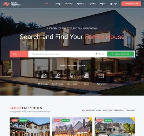 Reality | Real Estate WordPress Theme