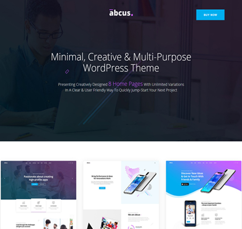 Abcus - App, Software & SaaS Startup WordPress Theme