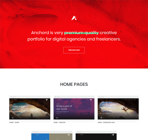 Anchord | Freelancer & Creative Agency Portfolio Theme