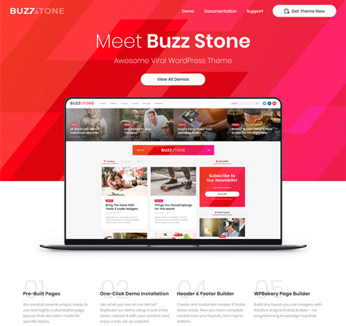 Buzz Stone | Magazine & Viral Blog WordPress Theme