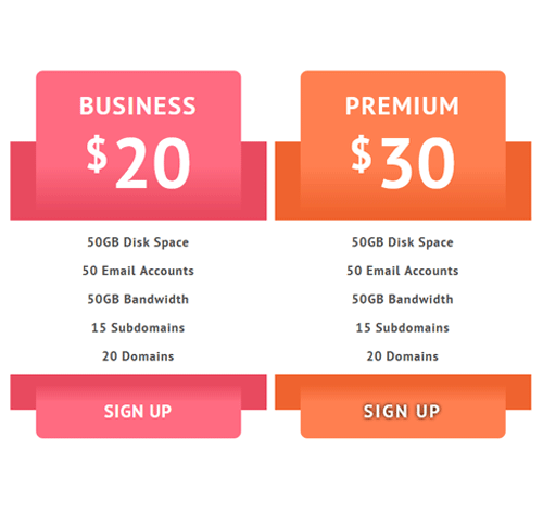 Pricing Table Style 103