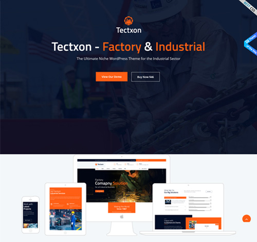 Tectxon - Industry & Factory WordPress Theme