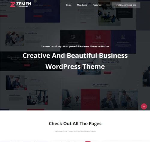 Zemen - Multi-Purpose Consulting Business WordPress Theme