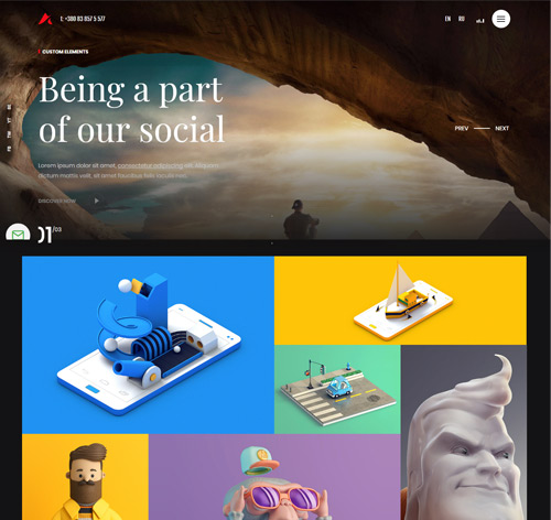 Anchor | Freelancer & Creative Agency Portfolio Joomla Template