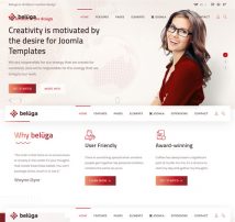 Beluga - Modern Clean Creative Joomla Template