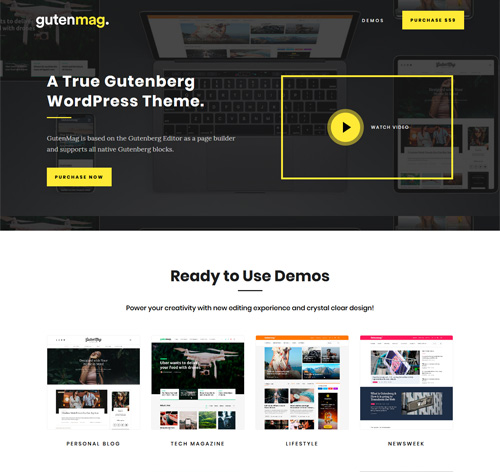 GutenMag - Gutenberg WordPress Theme for Magazine and Blog