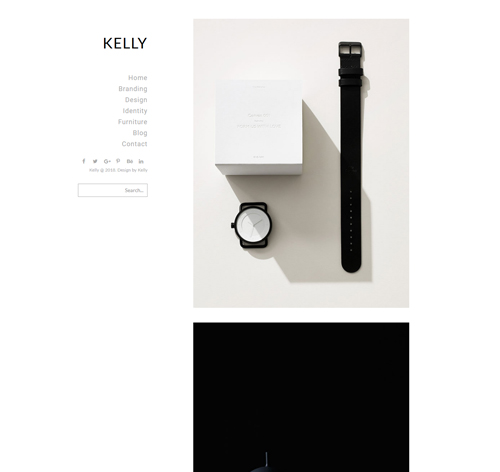 Kelly - Minimal Portfolio & Photography Drupal Theme