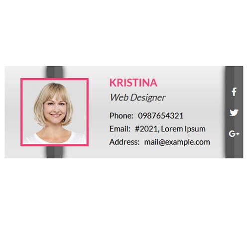 Email Signature Style 15