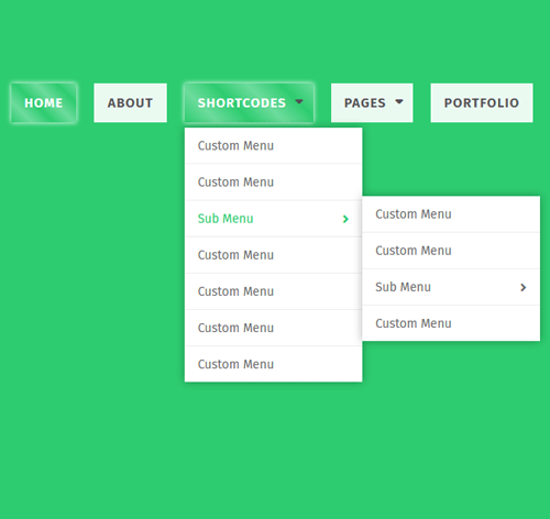 Navigation Menu Style 60
