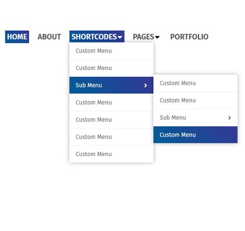 Navigation Menu Style 61