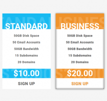 Pricing Table Style 105