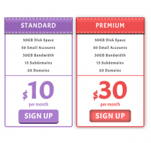 Pricing Table Style 106