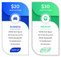 Pricing Table Style 107