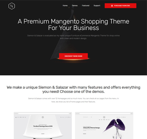 Siemon & Salazar - Clean, Minimal Magento 2 Theme