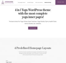 Jogasana - Yoga Oriented WordPress Theme