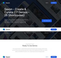 Saxon - Viral Content Blog & Magazine WordPress Theme