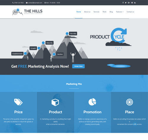 The Hills - Premium Marketing Joomla Template