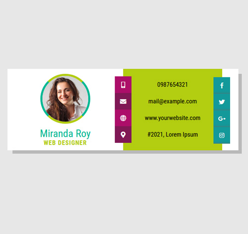 Email Signature Style 20