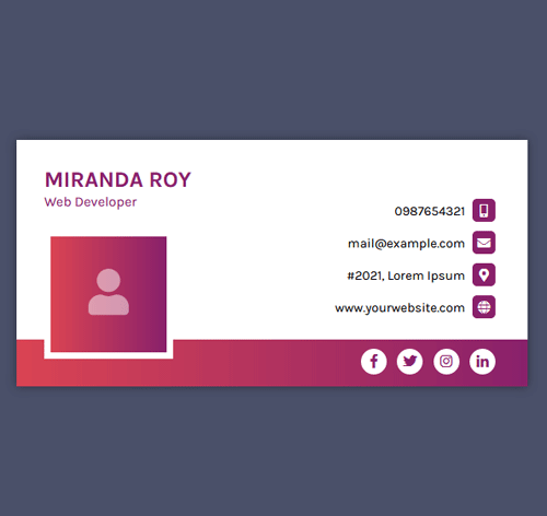 Email Signature Style 23