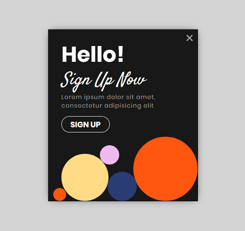 Bootstrap Modal Style 3