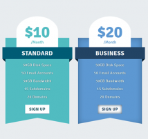 Pricing Table Style 112