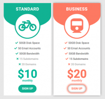 Pricing Table Style 115