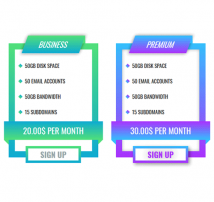 Pricing Table Style 121