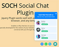 Soch Social Chat Support jQuery Plugin