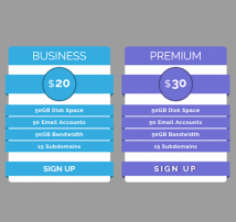 Pricing Table Style 127