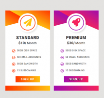 Pricing Table Style 127