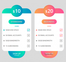 Pricing Table Style 132