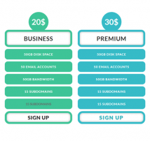Pricing Table Style 133